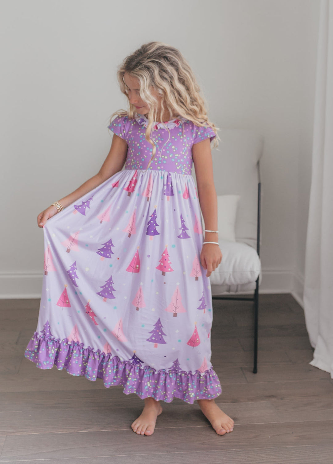 Purple Tree Lounge Gown