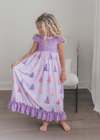 Purple Tree Lounge Gown