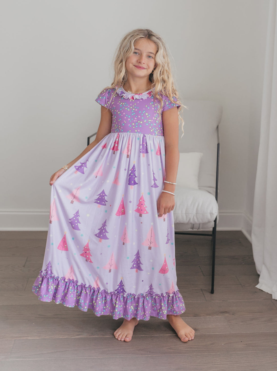 Purple Tree Lounge Gown