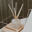 Weekend White Translucent Tinted Glass Jar Reed Diffuser