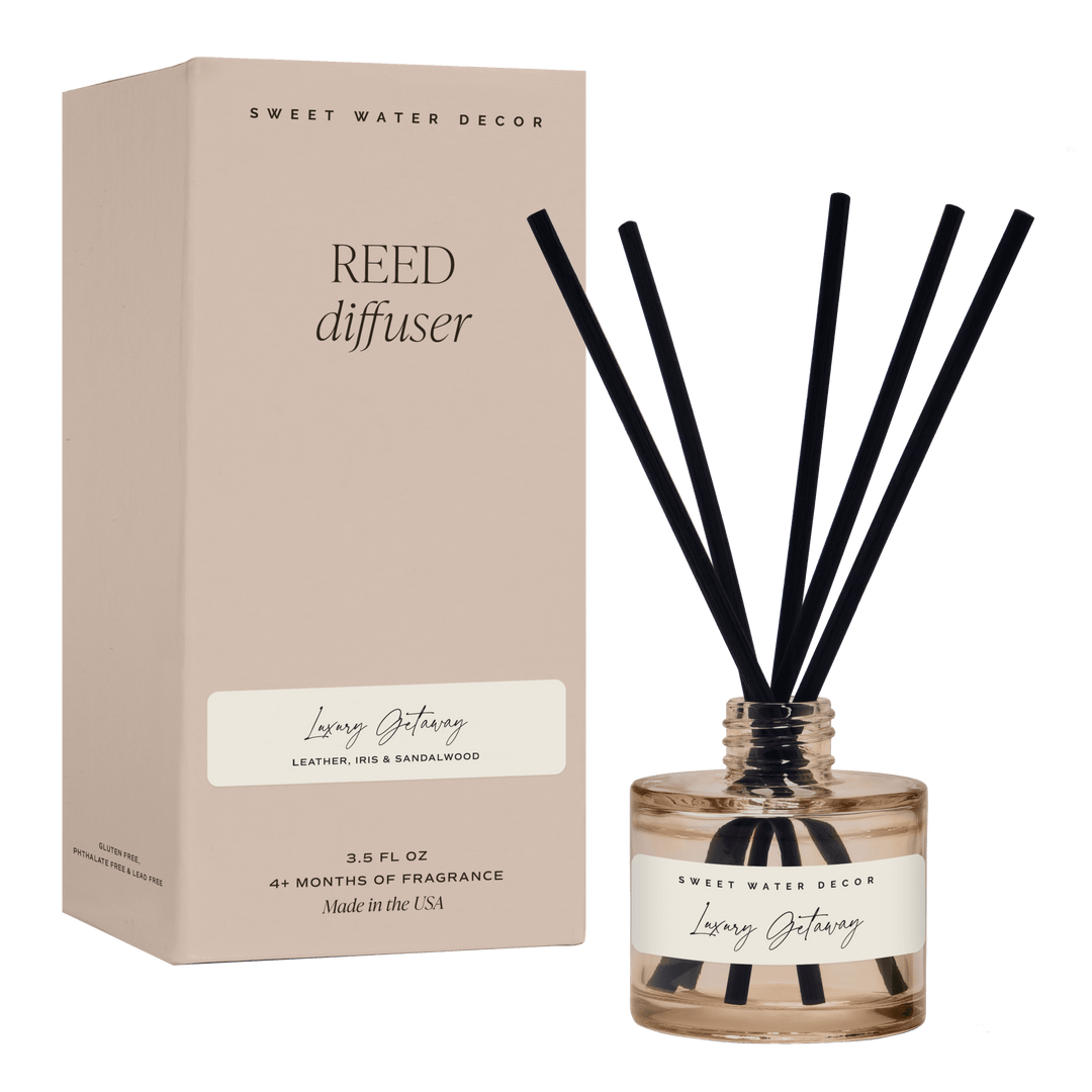 Luxury Getaway Tinted Glass Jar Reed Diffuser
