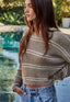 Hawthorne Sweater Top: Burnt Olive