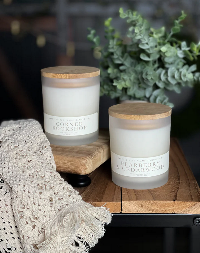6oz Frosted Candle
