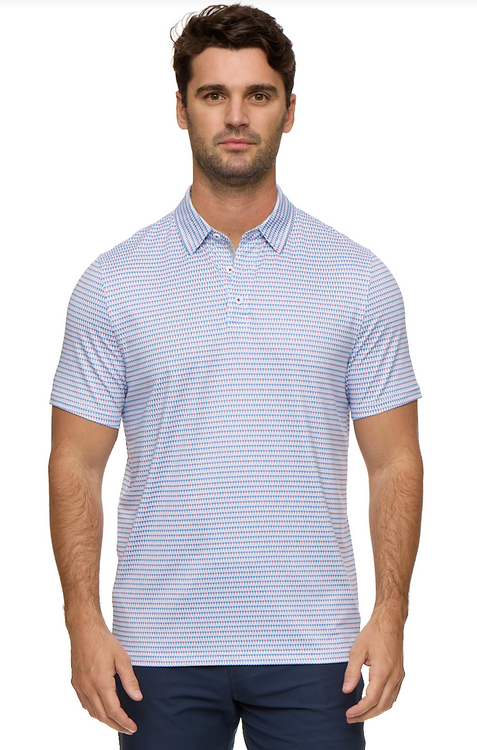 PASCO SS GOLF TEE PRINT PERFORMANCE POLO