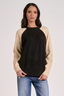 The Everyday Raglan: Black/Natural