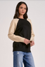 The Everyday Raglan: Black/Natural