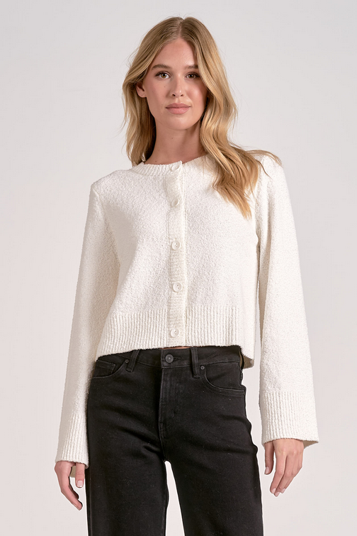 The Cloudlight Cardigan: Off White