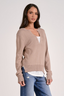 The Willow Split-Neck: Oatmeal/White