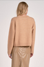 The Colorblock Crewneck Sweater: Tan/Natural