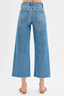 Tummy Control Mid Rise Crop Wide Front Slit Jeans