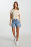 Floral Embroidery Mix Muscle Top