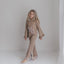 Tan Check Hooded Set