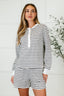 Situationally Sound Striped Long Sleeve Top and Shorts Set