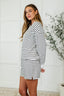 Situationally Sound Striped Long Sleeve Top and Shorts Set