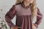 Dusty Rose Smocked Velvet Dress
