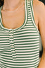 Snaccident Waiting to Happen Scooped Neck Tank in Green