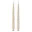 Cream Tree Taper Candles - Set of 2