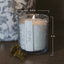 Coastal Lemon Soy Candle - Blue Tinted Glass Jar - 12 oz