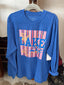 Lake Life Rally Corduroy Crew: Royal Blue