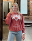 Wine Crewneck: Crimson