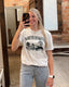 North Dakota Buffalo Tee: Green Distressed