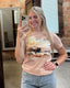 Sunrise Buffalo Tee: Peach
