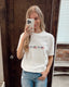 Flag & Bow Tee - White