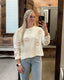 Football Ribbed Crop Crew