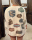 North Dakota Large Multi Logo Ribbed Crewneck