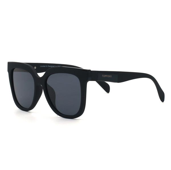 Coco - Sustainable Black Frame Black Lens Wayfarer Sunglasses
