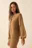 Promise the Label Textured Knit Buttoned Cardigan