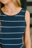 What a View Striped Sleeveless Maxi