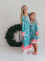 Pink Teal Nutcracker Lounge Gown