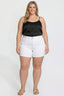 Women's Plus Premium Stretch Fold-Over Cuff Shorts