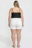 Women's Plus Premium Stretch Fold-Over Cuff Shorts