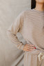 Womens Striped Loungewear Set