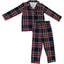 Christmas Plaid Collared Pajama Set