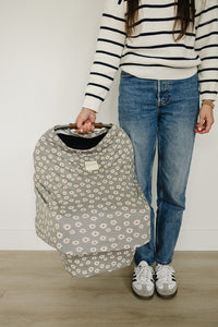 Light Green Daisy Bamboo Multi-Use Cover