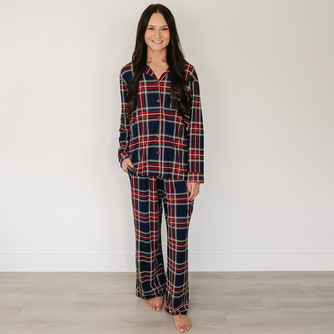 Adult Christmas Plaid Pajama Set
