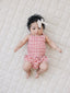 Gingham Ruched Bloomer Set
