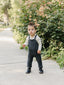 Charcoal Knit Pocket Overalls