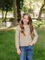 Brown Knit Button Down Cardigan