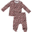 Antique Floral Ribbed Bamboo Layette Set