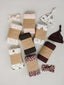 Brown Ribbed Bamboo Stretch Swaddle