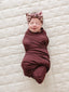 Deep Violet Ribbed Bamboo Stretch Swaddle