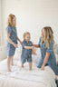 Navy Gingham Short Pajama Set