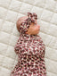 Antique Floral Ribbed Bamboo Stretch Swaddle