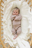 White Ruffle Knit Blanket