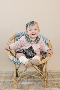 Olive Bloom Bubble Romper