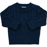 Navy Cable Knit Sweater